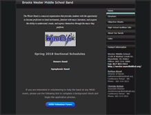 Tablet Screenshot of brookswesterband.com